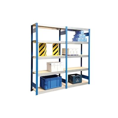 PROREGAL Weitspannregal FALKE | Medium-Duty | Grundregal | HxBxT 250x128x50cm | 6 Ebenen | Fachlast 250kg | Feuerrot Image