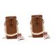 SOIMISS 2pcs Woven Shoulder Bag Handbag Travel Shoulder Bag Brown Shoulder Bag Bucket Handle Bag Clear Purse Stop Watches for Sports Wind up Toys Woven Bag To Weave