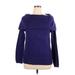 Lane Bryant Pullover Sweater: Purple Tops - Women's Size 14 Plus