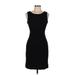 H&M Cocktail Dress - Sheath: Black Solid Dresses - Women's Size 6