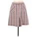 Lilly Pulitzer Casual Skirt: Red Plaid Bottoms - Women's Size 10
