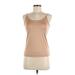 Banana Republic Factory Store Tank Top Tan Solid Scoop Neck Tops - Women's Size Medium