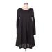 Boden Casual Dress - A-Line Scoop Neck Long sleeves: Black Dresses - Women's Size 8