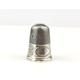 Antique Edwardian sterling silver thimble, engraved