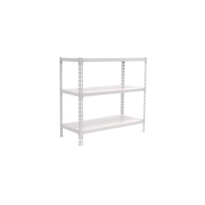 PROREGAL Schwerlastregal BABY METAL SHARK | HxBxT 90x110x30cm | Fachlast 200kg | Weiß | Regal Standregal Werkstattregal Lagerregal Image