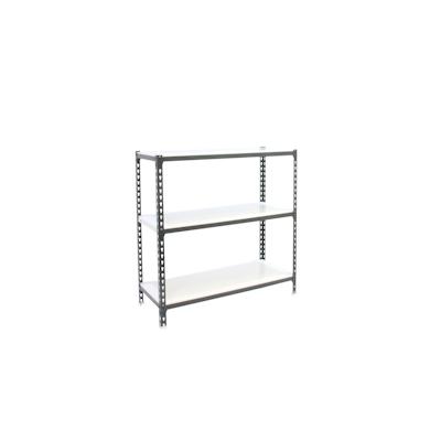 PROREGAL Schwerlastregal SMALL METAL SHARK | HxBxT 100x100x30cm | Fachlast 180kg | Anthrazit-Weiß | Regal Standregal Werkstattregal Lagerregal Image