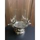 Stag Head Candle Holder With Glass