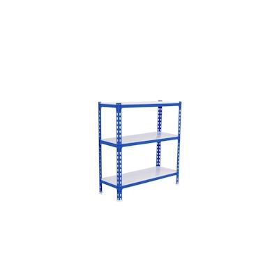 PROREGAL Schwerlastregal SMALL METAL SHARK | HxBxT 100x110x30cm | Fachlast 200kg | Blau-Weiß | Regal Standregal Werkstattregal Lagerregal Image