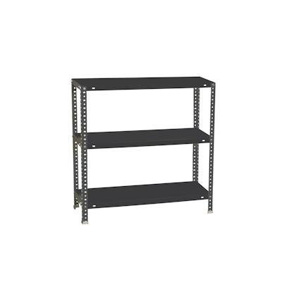 PROREGAL Schraubregal PANDA MINI | HxBxT 90x80x50cm | Fachlast 100kg | Anthrazit | Regal Standregal Werkstattregal Lagerregal Kellerregal Image