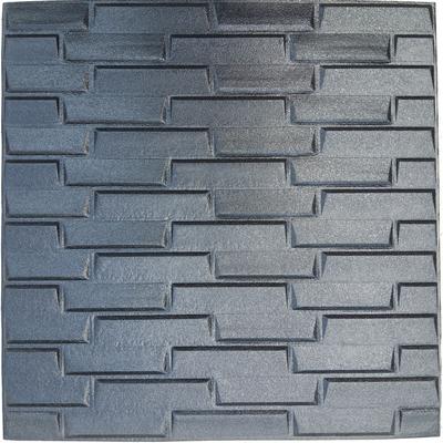 Dundee Deco Black Bricks PE Foam 3D Wall Panels, Decorative Wall Paneling