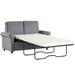 57.4" Pull Out Sofa Bed,Sleeper Sofa Bed with Premium Twin Size Mattress Pad,2-in-1 Pull Out Couch Bed,Loveseat Sleeper