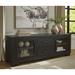 Signature Design by Ashley Galliden Black 80" TV Stand for TVs up to 92" - 79.5" W x 20" D x 28.13" H