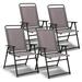 Outdoor Folding Sling Chairs with Armrest and Backrest - 20"x 23" x 36.5"
