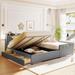 Queen Size & Twin XL Size PU Leather Upholstered Platform Bed