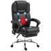 Massage Office Chair with 6 Vibration Points, Heated Reclining Computer Chair,Swivel Chair with Adjustable Height and Footrest