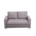 Loveseat Sleeper Sofa Bed Futon Sofa Bed with 2 Side Pocket 3-in-1 Upholstery Floor Gaming Sofa Bed