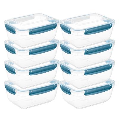 Superio Airtight Food Storage Containers with Leakproof Lids (8 Pack)
