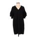 Banana Republic Factory Store Casual Dress - Shift: Black Solid Dresses - Women's Size 2