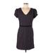 Ann Taylor LOFT Casual Dress - Sheath: Blue Chevron/Herringbone Dresses - Women's Size 8