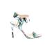 Nine West Heels: Green Shoes - Women's Size 8 - Open Toe