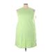 Old Navy Casual Dress - Mini Crew Neck Sleeveless: Green Print Dresses - New - Women's Size 3X