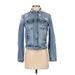 Trafaluc by Zara Denim Jacket: Short Blue Jackets & Outerwear - Women's Size Small