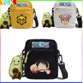 Sac à dos Anime One Piece Luffy pour hommes et femmes sac à bandoulière étudiant petit sac carré +