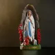 Statue de la Vierge Marie en Résine Sculpture Faite à la Main Affichage de Noël Mère Bénie