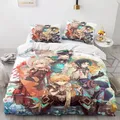 Jeu Genshin Impact couette ensembles de literie couette housse de lit housse de athlon taie