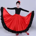Costumes de danse du ventre princesse gitane pour filles jupe flamenco traditionnelle espagnole