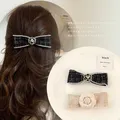 Bandes de cheveux camélia avec nœud papillon pour femmes accessoires pour cheveux long ruban