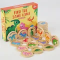 Jeu de Puzzle en Bois Montessori pour Enfant Jouet Mémoire Trouver le Même Dinosaure Assressenti