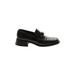 Prada Flats: Slip On Chunky Heel Casual Black Solid Shoes - Women's Size 36.5 - Almond Toe