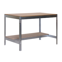 PROREGAL Werkbank BUFFALO | HxBxT 84x150x61cm | Traglast 600kg | Verzinkt | Werktisch Arbeitstisch Arbeitsbank Image