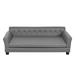 BingoPaw Dog Sofa Polyester/Leather in Gray | 16 H x 47.2 W x 29 D in | Wayfair BINGO-P-XD1271-XL