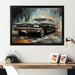 Design Art Abstract Car Vintage Vitality II - Car Vintage Wall Decor Metal in Black/Blue/Gray | 24 H x 32 W x 1 D in | Wayfair FDP107985-32-24-BK