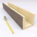 Ekena Millwork 3-Sided (U-beam) Riverwood Endurathane Faux Wood Ceiling Beam Urethane | 6 H x 216 W x 6 D in | Wayfair BMRW3C0060X060X216HO