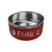 POEM Design 2 Cups Anti-Skid Bowl/Dish Metal/Stainless Steel (easy to clean) in Red/Brown | 3 H x 6 W x 6 D in | Wayfair SPB-001-16-Red