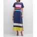 Vivi Striped Side-slit Maxi Dress