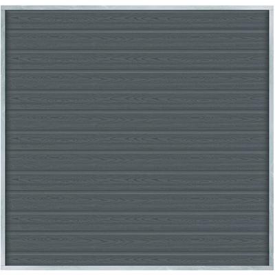 Sichtschutzelement PLUS "Artura", grau (schiefergrau), H:175cm L:180cm, WPC (Holz-Kunststoff-Komposit), Stahl, Zaunelemente, Höhe: 175 cm, Gesamtlänge: 5,75 bis 13,24m, zum Einbetonieren Image