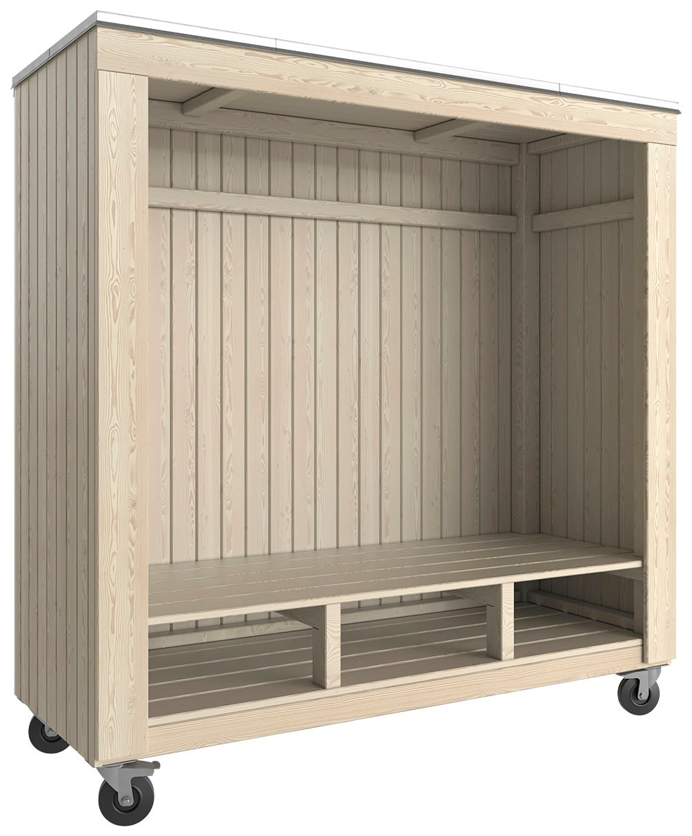 Gartenhaus PLUS "Loungehaus SIESTA Sommerly", beige (natur), Holzwerkstoff, Gartenhäuser, 179x67x183 cm, Topseller