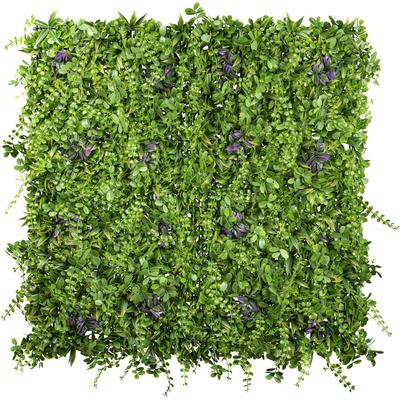 Kunstpflanze CREATIV GREEN "Blättermatte Premium UV-beständig", bunt (grün, lila), B:100cm H:100cm T:8cm, Kunstpflanzen, in UV-beständiger Ausführung Image
