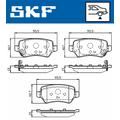 SKF Bremsbelagsatz, Scheibenbremse Hinten Rechts Links für KIA Cee'd 1.6 CRDi 128 1.4 CVVT GT GDI 90 Pro 110 1.0 T-GDI 136 MPI GDi LPG