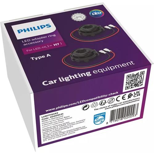 PHILIPS Adapterring LED type A (2stk.) Lampenfassung, Hauptscheinwerfer 11184X2