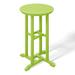 Lark Manor™ Asaiah Round Outdoor Bar Table Plastic in Green | 37 H x 27 W x 27 D in | Wayfair CD5229DDE8FD4606AD49DBC240D19EB0