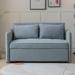 Latitude Run® Anine 53.5" Flared Arm Sofa Bed Polyester in Brown/Gray | 31.5 H x 53.5 W x 39 D in | Wayfair 4468974B72A44096BB54D6D2BE96BDC4
