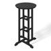 Winston Porter Damariah Round 27" Outdoor Bar Table Plastic in Black | 42 H x 27 W x 27 D in | Wayfair 2B28E7179CA5412B8C87736815A63F07