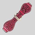 AD American Darling Floral Hand Tooled I watch Men Women Genuine Leather Strap