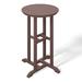 Red Barrel Studio® Cheviotdale Round 27" Outdoor Bar Table Plastic in Brown | 37 H x 27 W x 27 D in | Wayfair E322EE070C6E4678AC2C3E0BFD86CCF5