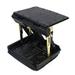 Car Footrest Foot Rest Stool Ergonomic Adjustable Height Under Desk/Car Comfortable Footrest Business Trip Ottoman Stool Black